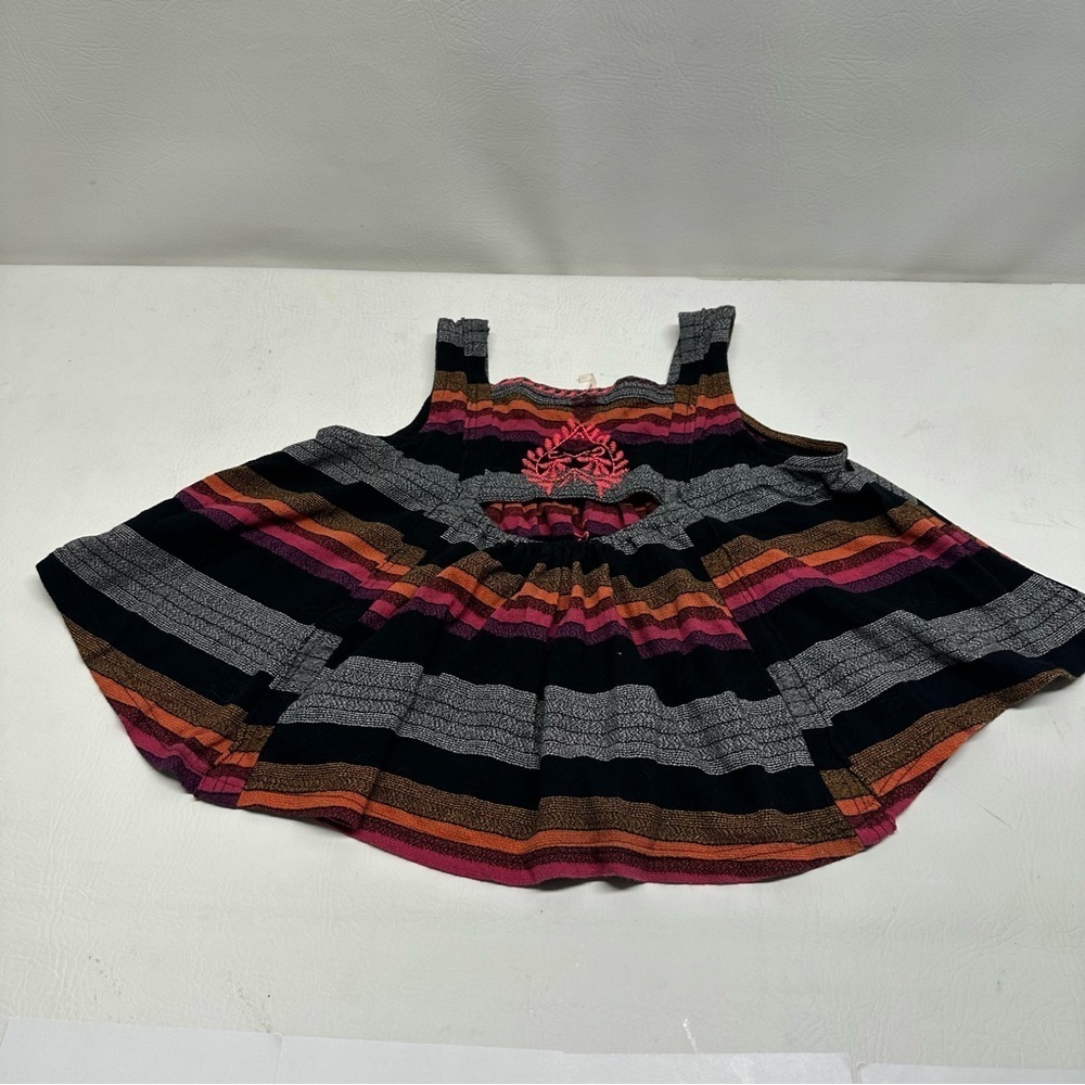Free People Stripe Embroidered Crop Tank Top. Size XS - Picture 4 of 11